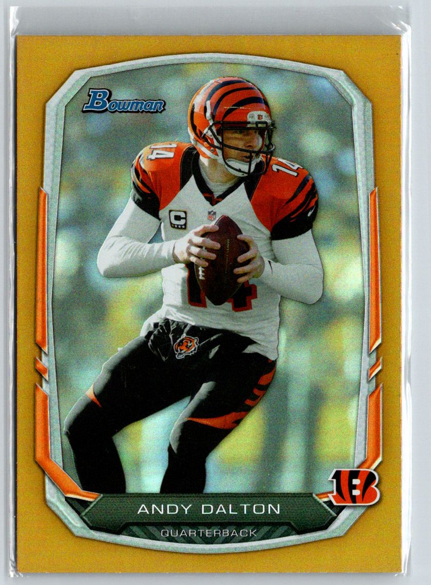 2013 Bowman #72 Andy Dalton Rainbow Gold #/75 F6