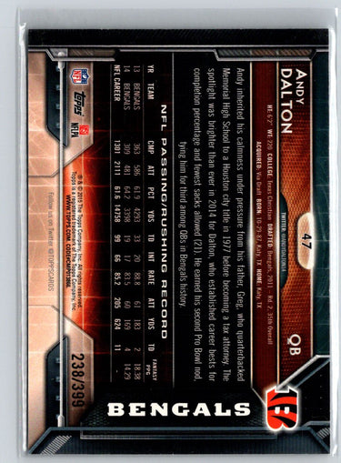 2015 Topps #47 Andy Dalton Camo #/399 F6