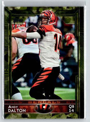 2015 Topps #47 Andy Dalton Camo #/399 F6