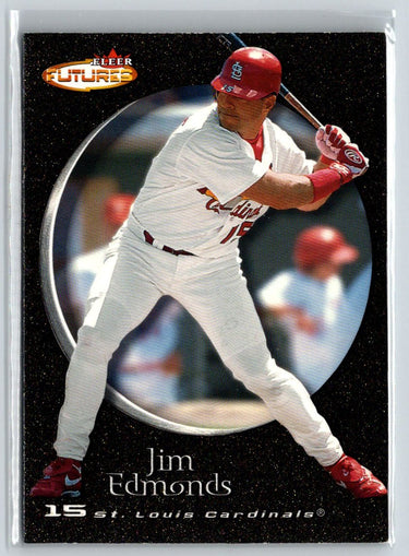 2001 Fleer Futures #90 Jim Edmonds Black Gold #/499 F6