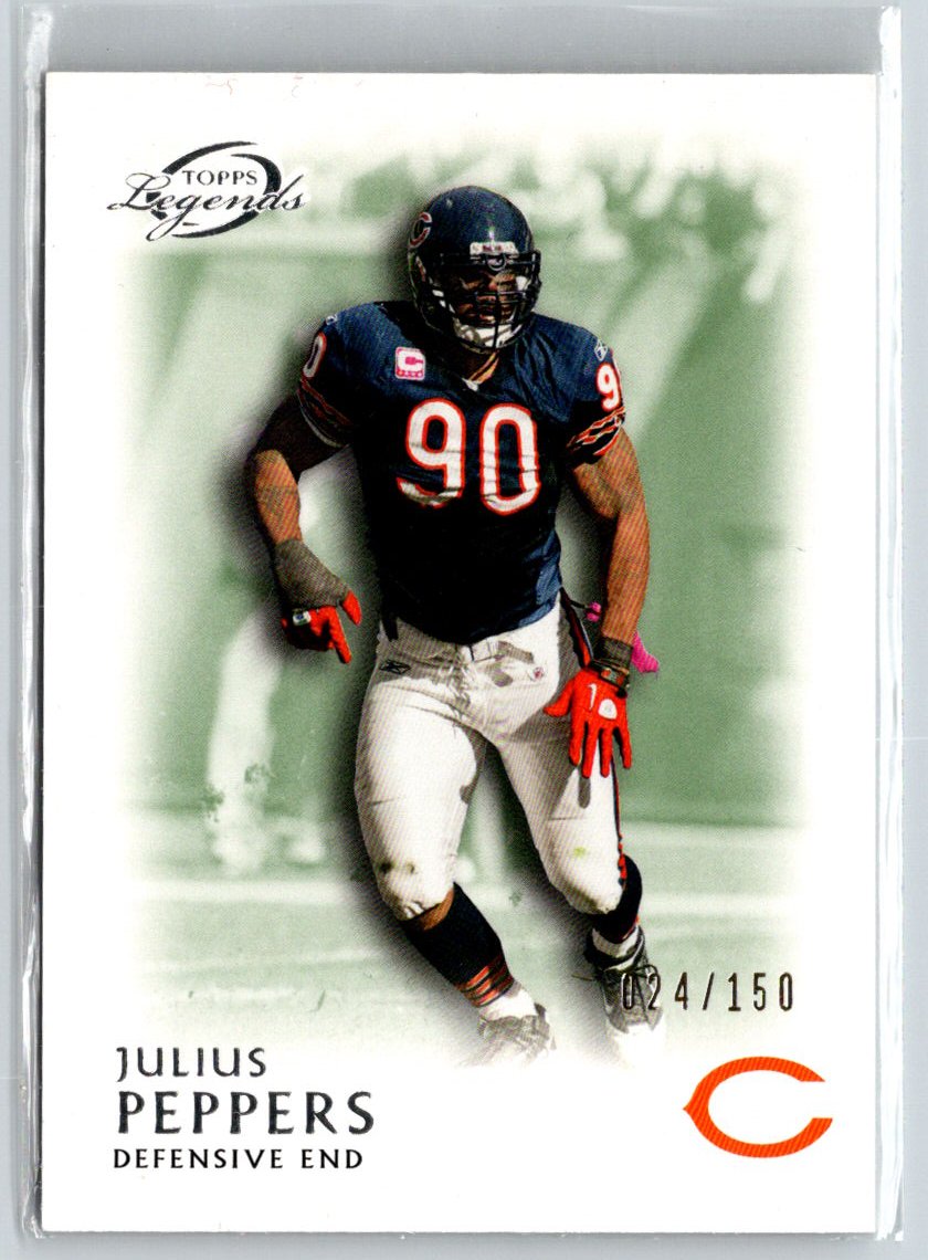 2011 Topps Gridiron Legends #69 Julius Peppers Green #/150 F6