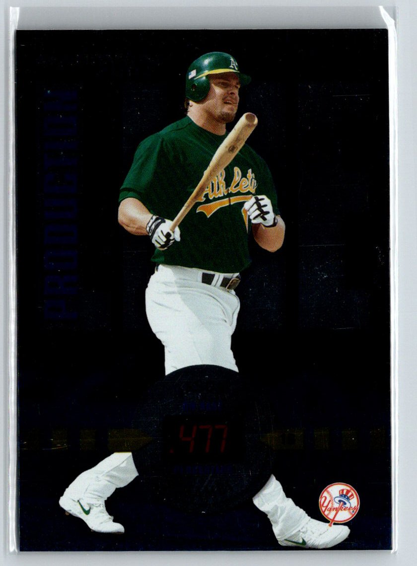 2002 Donruss #PL-2 Jason Giambi Production Line #/477 F6