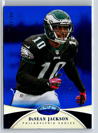2013 Panini Certified #122 DeSean Jackson Mirror Blue #/100 F6