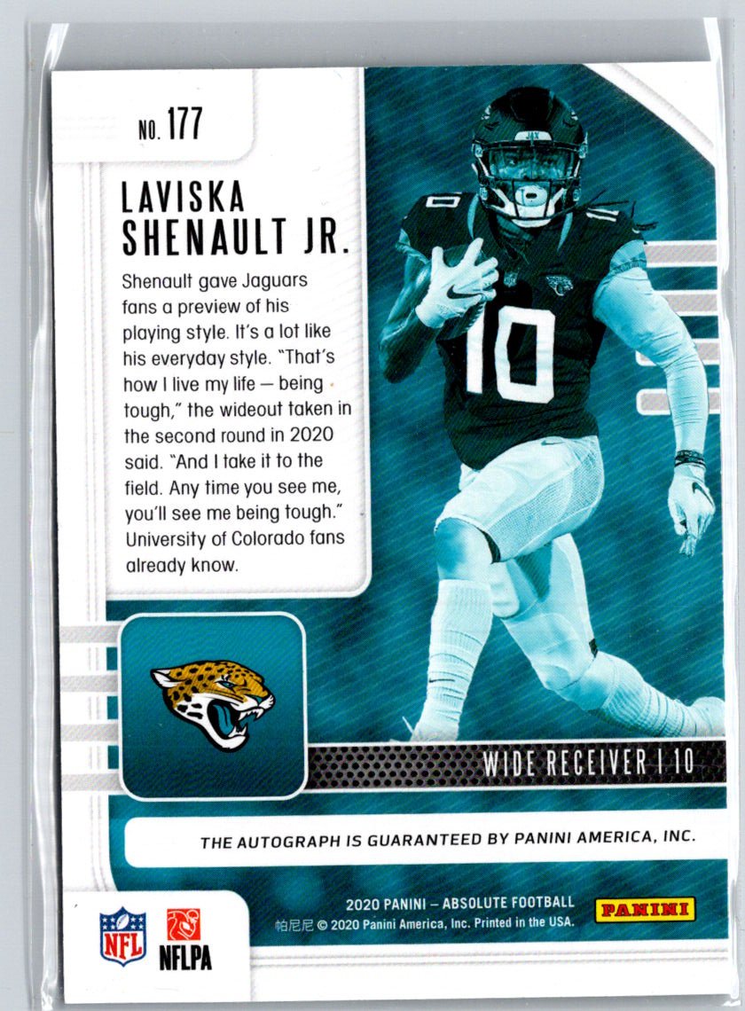 2020 Panini Absolute Laviska Shenault Jr. Signature Rookies Blue Diamonds /20 F7