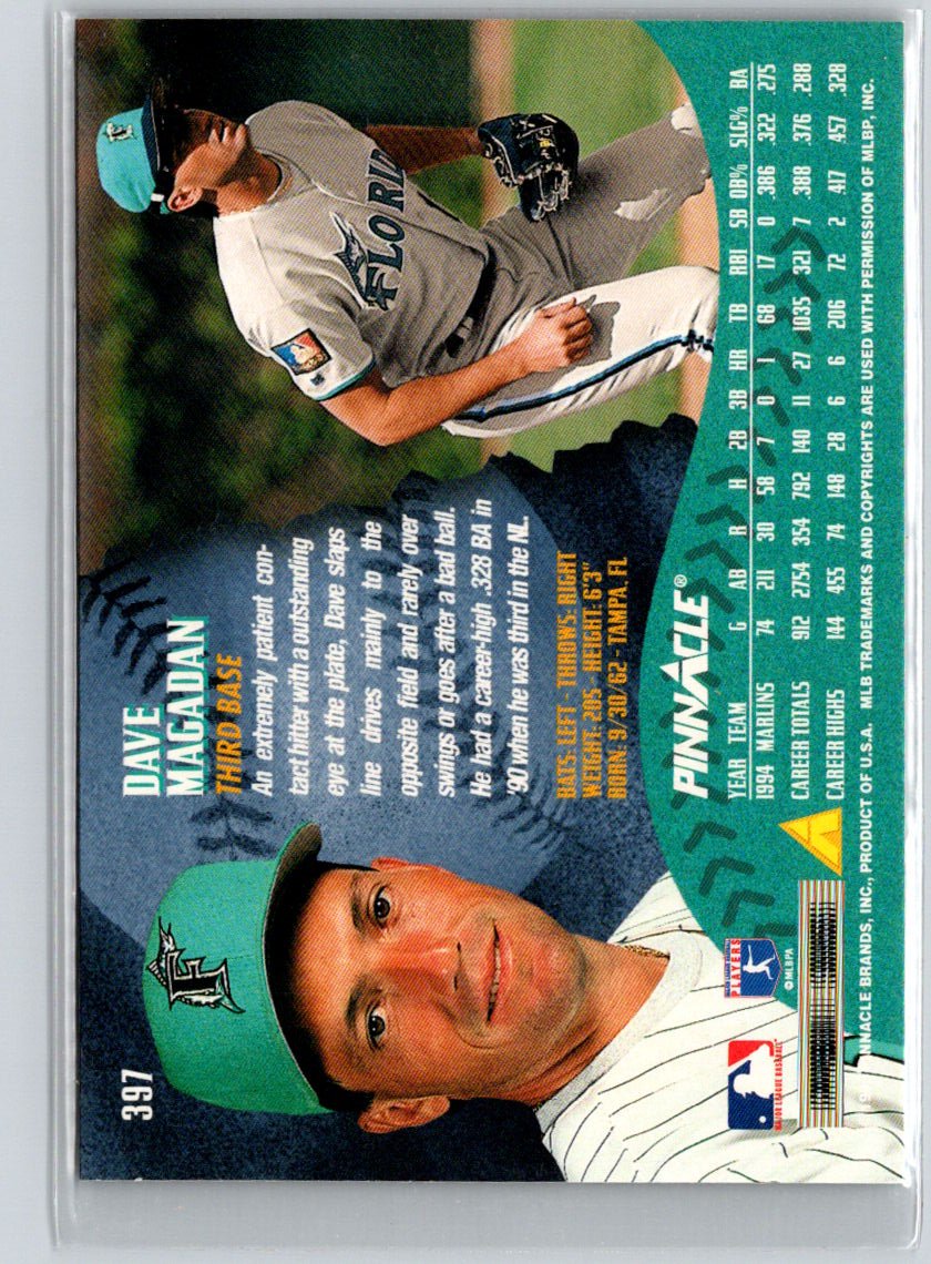 1995 Pinnacle #397 Dave Magadan Artist's Proofs F7