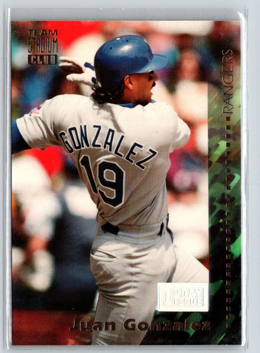 1994 Stadium Club Team #241 Juan Gonzalez First Day Issue F7