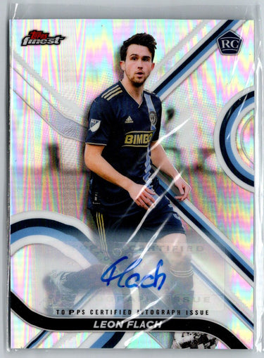 2022 Finest MLS #88 Leon Flach Base Set Autographs Refractor F7
