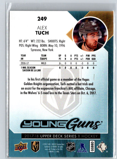 2017-18 Upper Deck #249 Alex Tuch F7