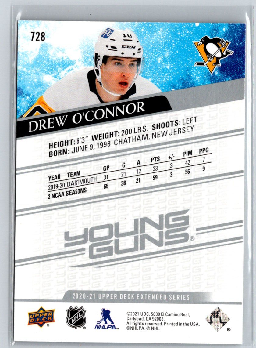 2020-21 Upper Deck #728 Drew O'Connor French F7