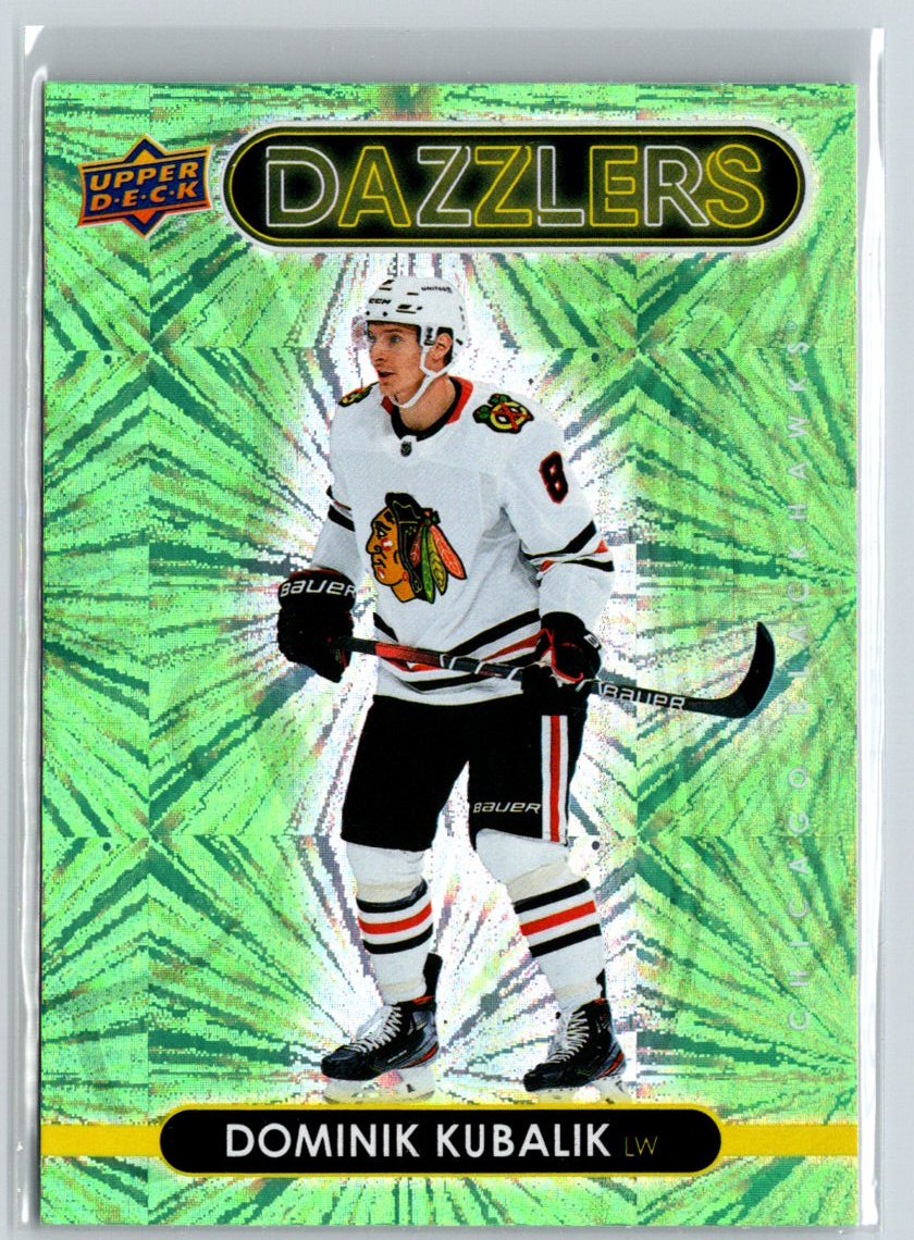 2021-22 Upper Deck #DZ-12 Dominik Kubalik Dazzlers Green F8