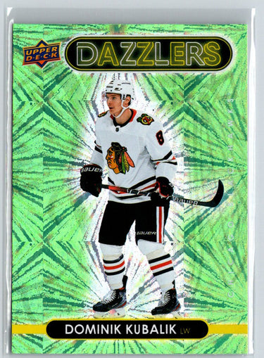2021-22 Upper Deck #DZ-12 Dominik Kubalik Dazzlers Green F8