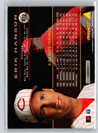 1994 Pinnacle #472 Erik Hanson Artist's Proofs F8