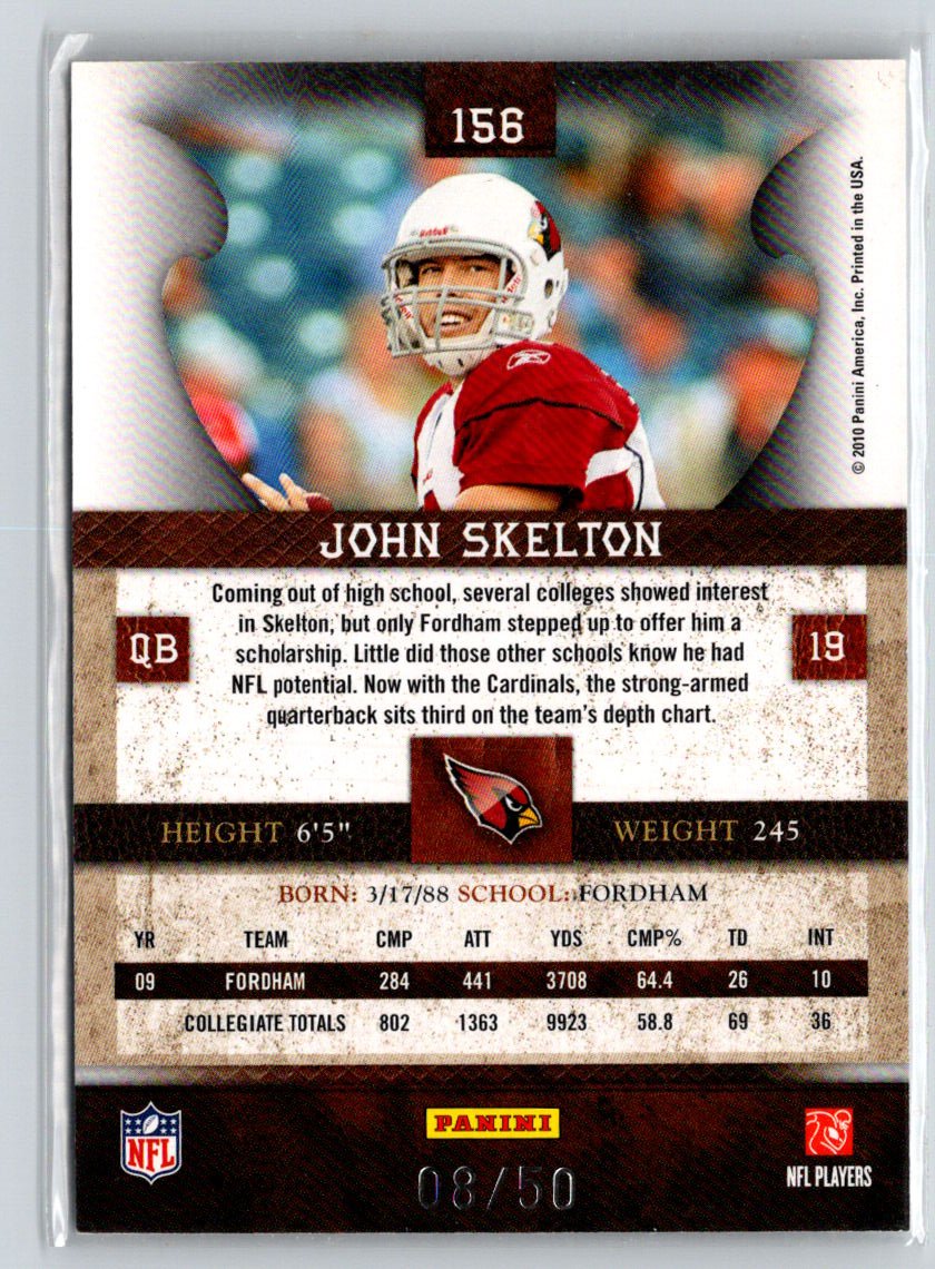 2010 Panini Plates & Patches #156 John Skelton Gold #/50 F8