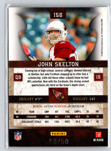 2010 Panini Plates & Patches #156 John Skelton Gold #/50 F8