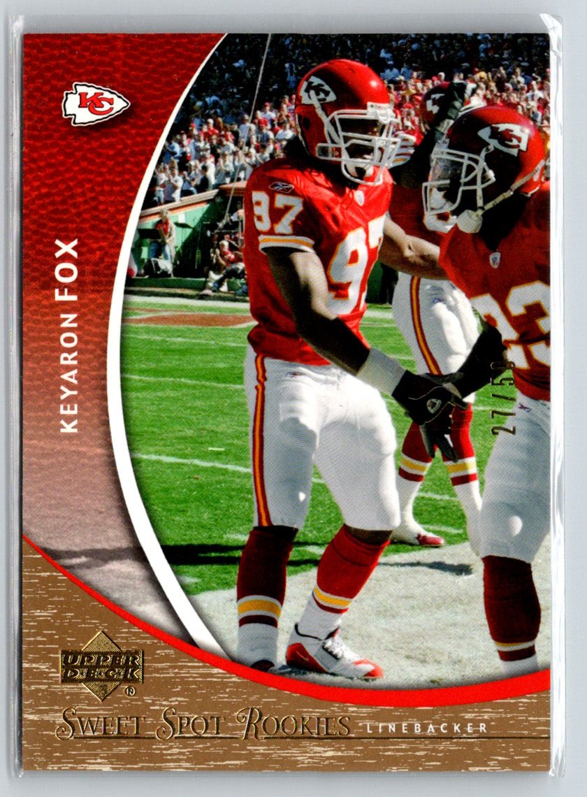2004 Upper Deck Sweet Spot #123 Keyaron Fox Gold #/50 F8