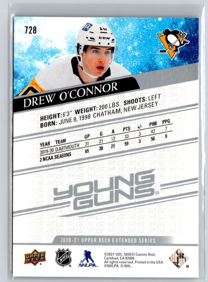 2020-21 Upper Deck #728 Drew O'Connor French F9