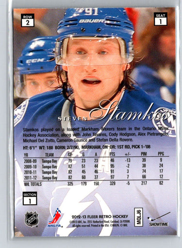 2012-13 Fleer Retro #1 Steven Stamkos Flair Showcase Row 2 F9