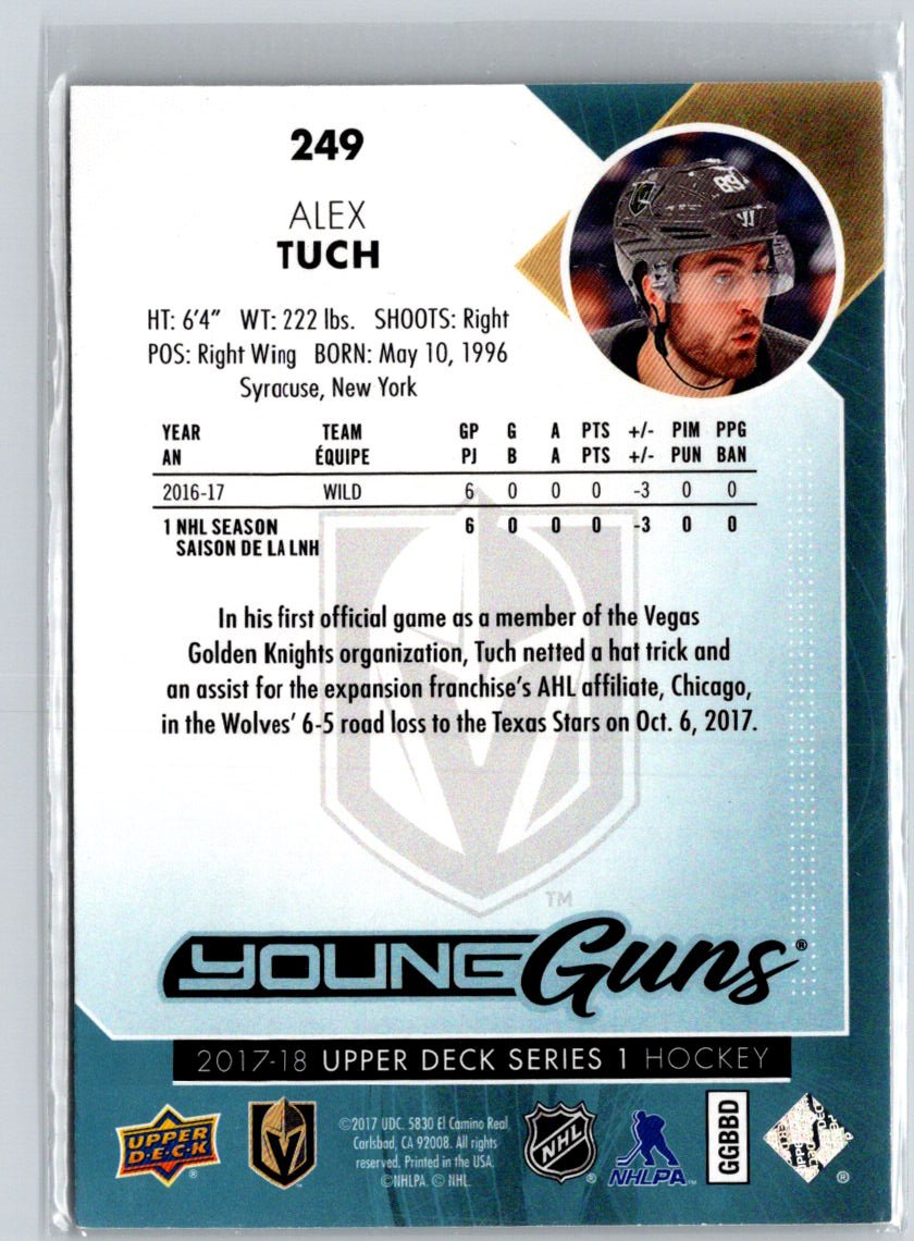 2017-18 Upper Deck #249 Alex Tuch F9