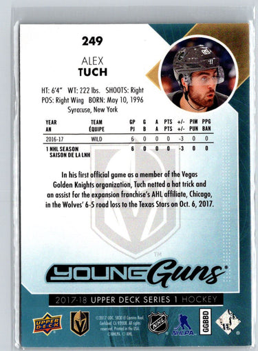 2017-18 Upper Deck #249 Alex Tuch F9