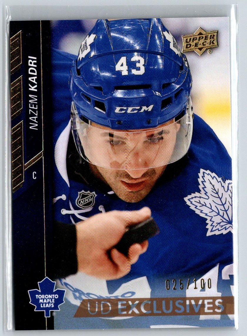 2015-16 Upper Deck #176 Nazem Kadri UD Exclusives #/100 F10