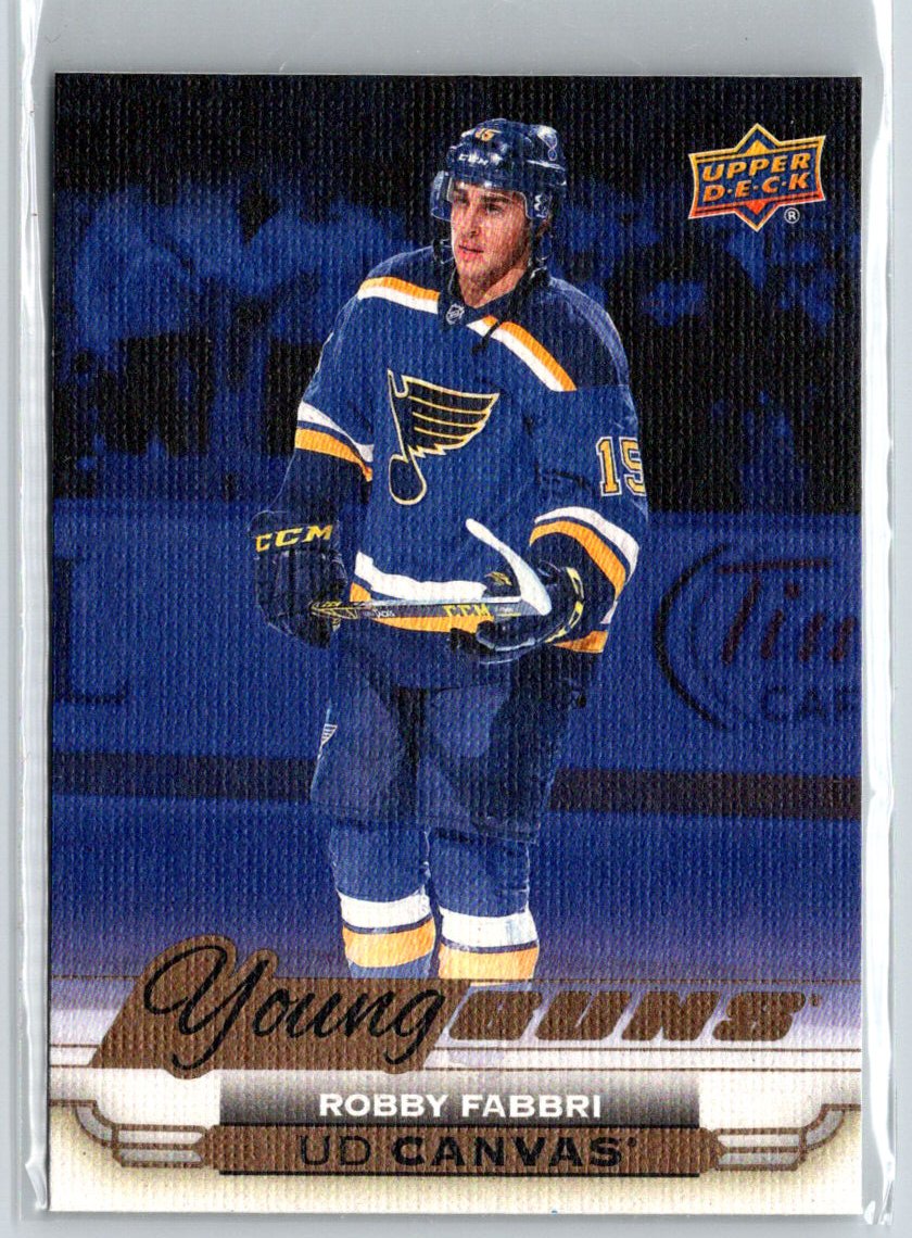 2015-16 Upper Deck #C118 Robby Fabbri UD Canvas F10