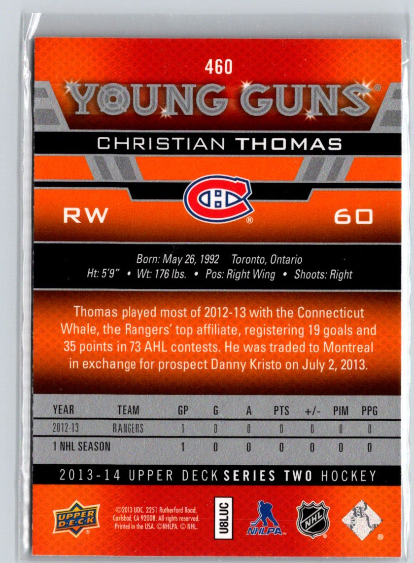 2013-14 Upper Deck #460 Christian Thomas F10