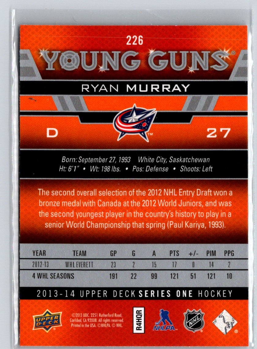 2013-14 Upper Deck #226 Ryan Murray F11