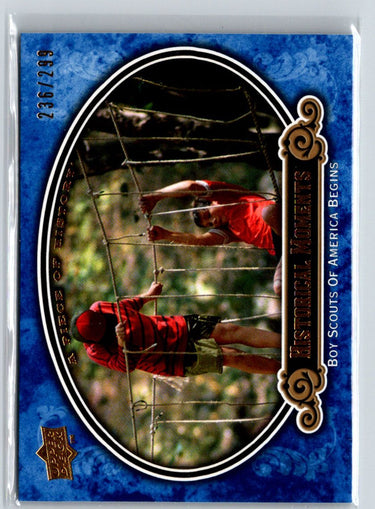 2009 UD Piece of History #167 Boy Scouts of America Launches Blue #/299 F11