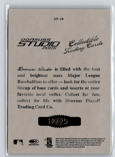 2005 Donruss Studio #SP-20 Mark Mulder Portraits Certified B/W #/25 F11