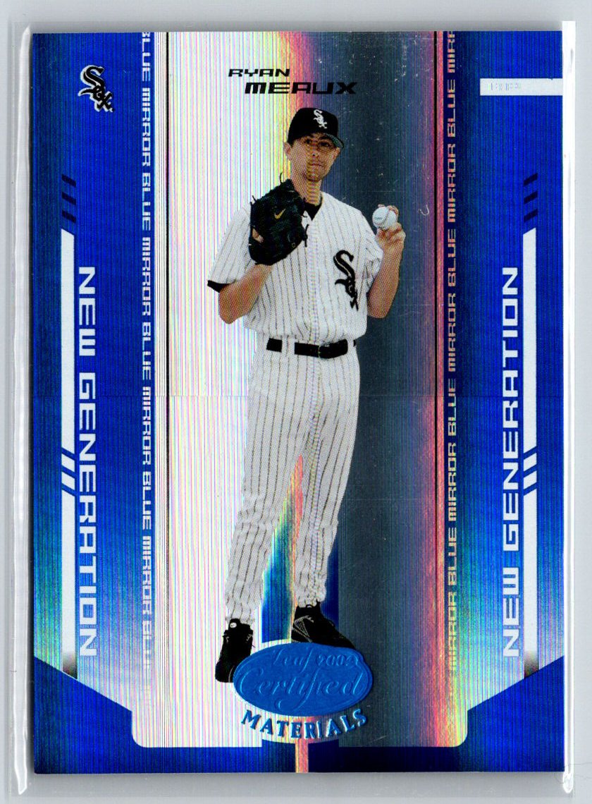 2004 Leaf Certified Materials #295 Ryan Meaux Mirror Blue #/50 F11
