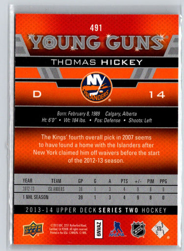 2013-14 Upper Deck #491 Thomas Hickey F11