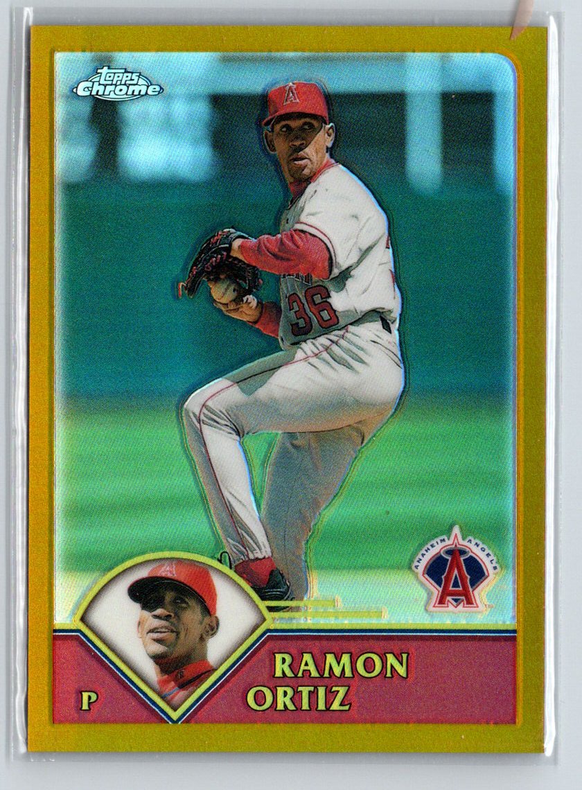 2003 Topps Chrome #168 Ramon Ortiz Gold Refractors #/449 F12