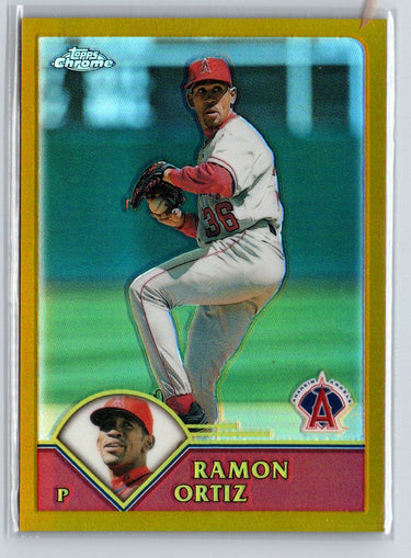 2003 Topps Chrome #168 Ramon Ortiz Gold Refractors #/449 F12