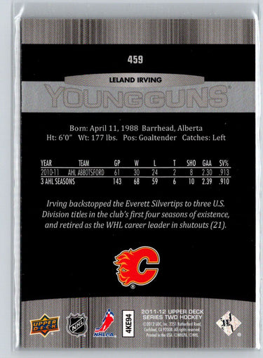 2011-12 Upper Deck #459 Leland Irving F12