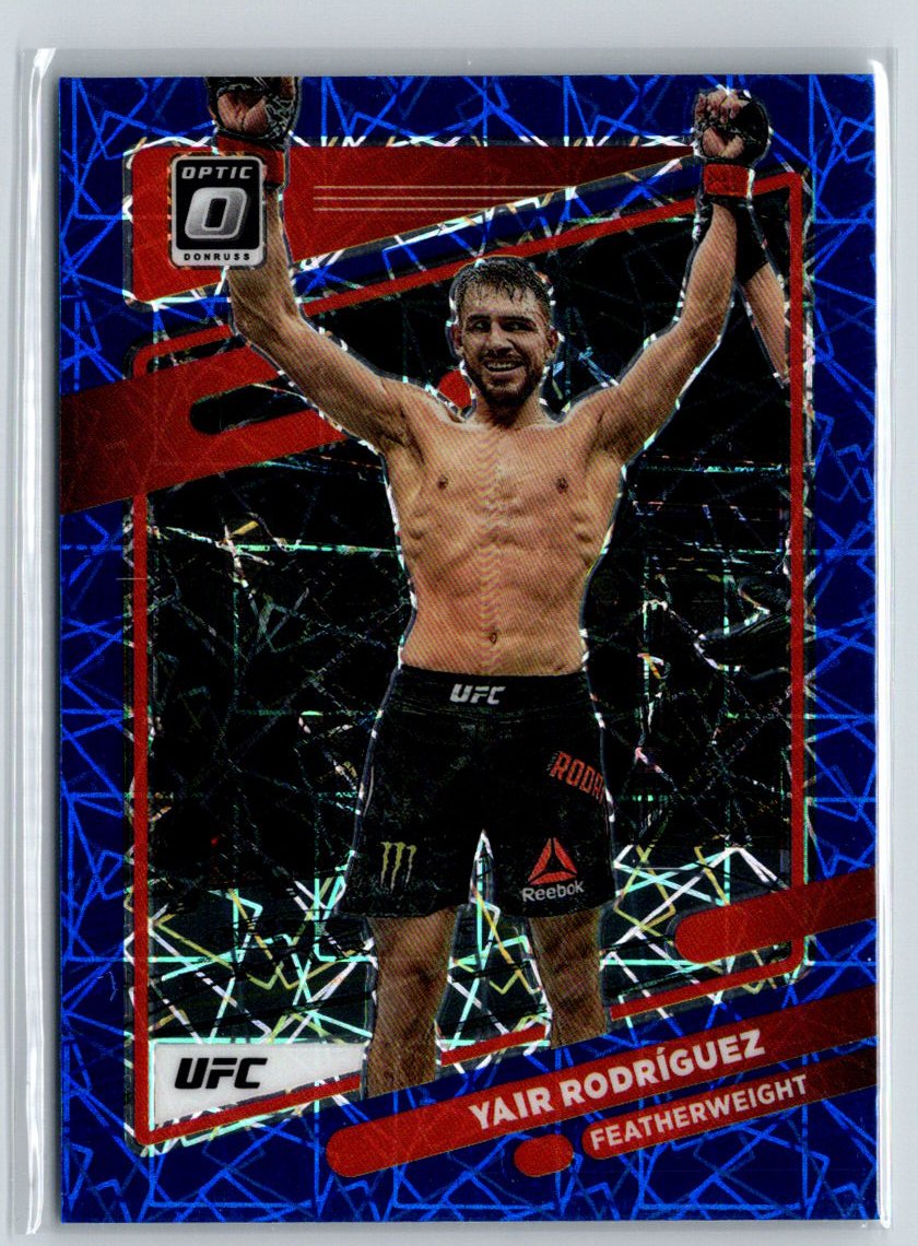 2022 Donruss Optic UFC #58 Yair Rodriguez Blue Velocity F12