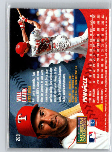 1995 Pinnacle #269 Will Clark Museum Collection F12