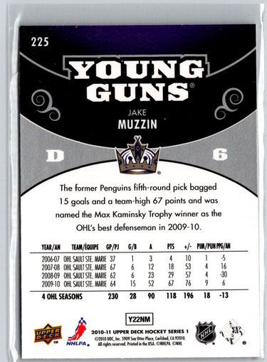 2010-11 Upper Deck #225 Jake Muzzin F13