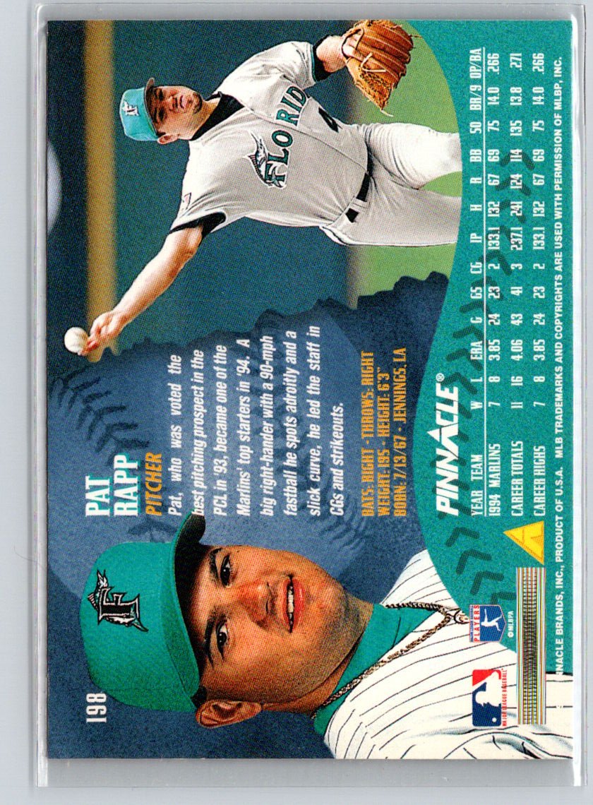 1995 Pinnacle #198 Pat Rapp Artist's Proofs F13