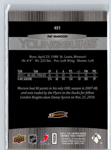 2011-12 Upper Deck #451 Patrick Maroon F13