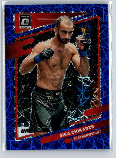 2022 Donruss Optic UFC #29 Giga Chikadze Blue Velocity F14