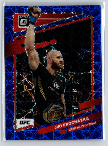 2022 Donruss Optic UFC #86 Jiri Prochazka Blue Velocity F14