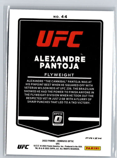 2022 Donruss Optic UFC #44 Alexandre Pantoja Blue Velocity F14