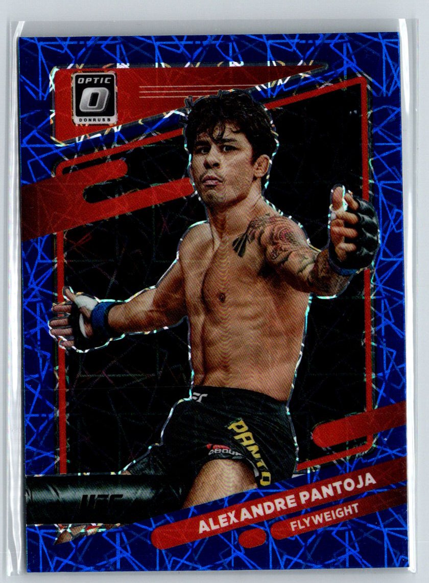 2022 Donruss Optic UFC #44 Alexandre Pantoja Blue Velocity F14