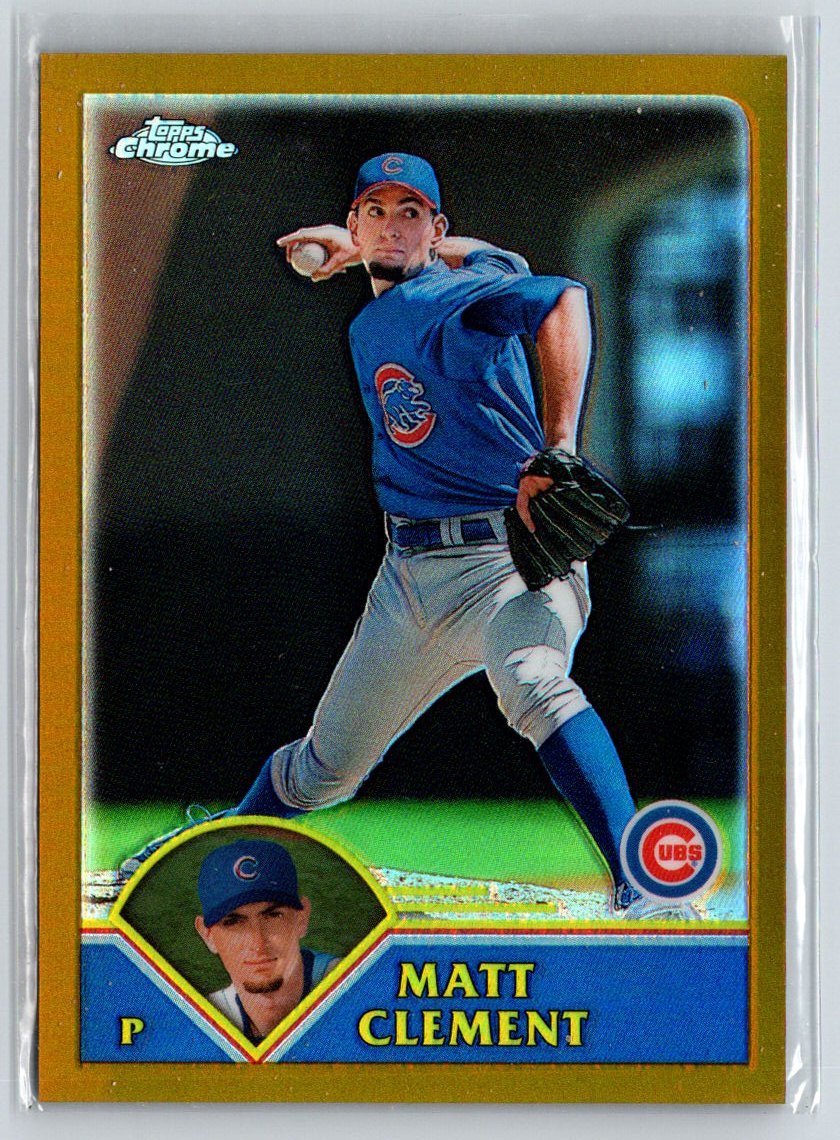 2003 Topps Chrome #357 Matt Clement Gold Refractors #/449 F14