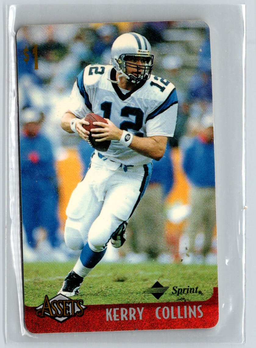 1996 Classic Assets #5 Kerry Collins Phone Cards $1 F14