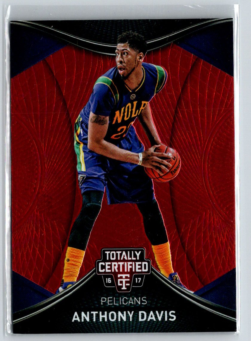 2016-17 Panini Totally Certified #1 Anthony Davis Red #/199 F14