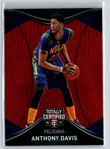 2016-17 Panini Totally Certified #1 Anthony Davis Red #/199 F14