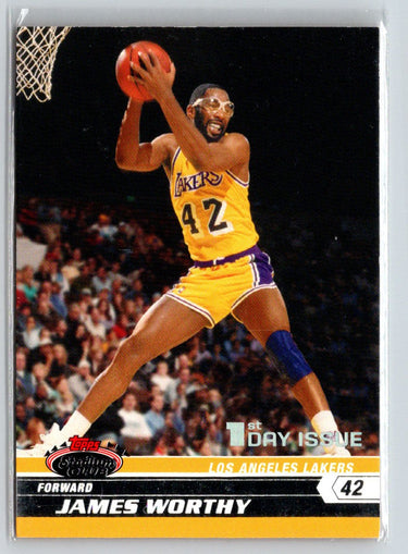 2007-08 Stadium Club #98 James Worthy 1st Day Issue #/1999 F14