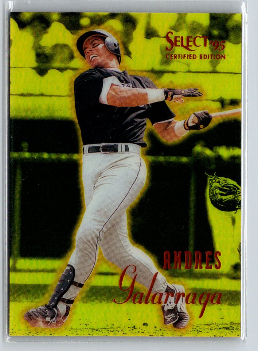 1995 Select Certified #20 Andres Galarraga Mirror Gold F15