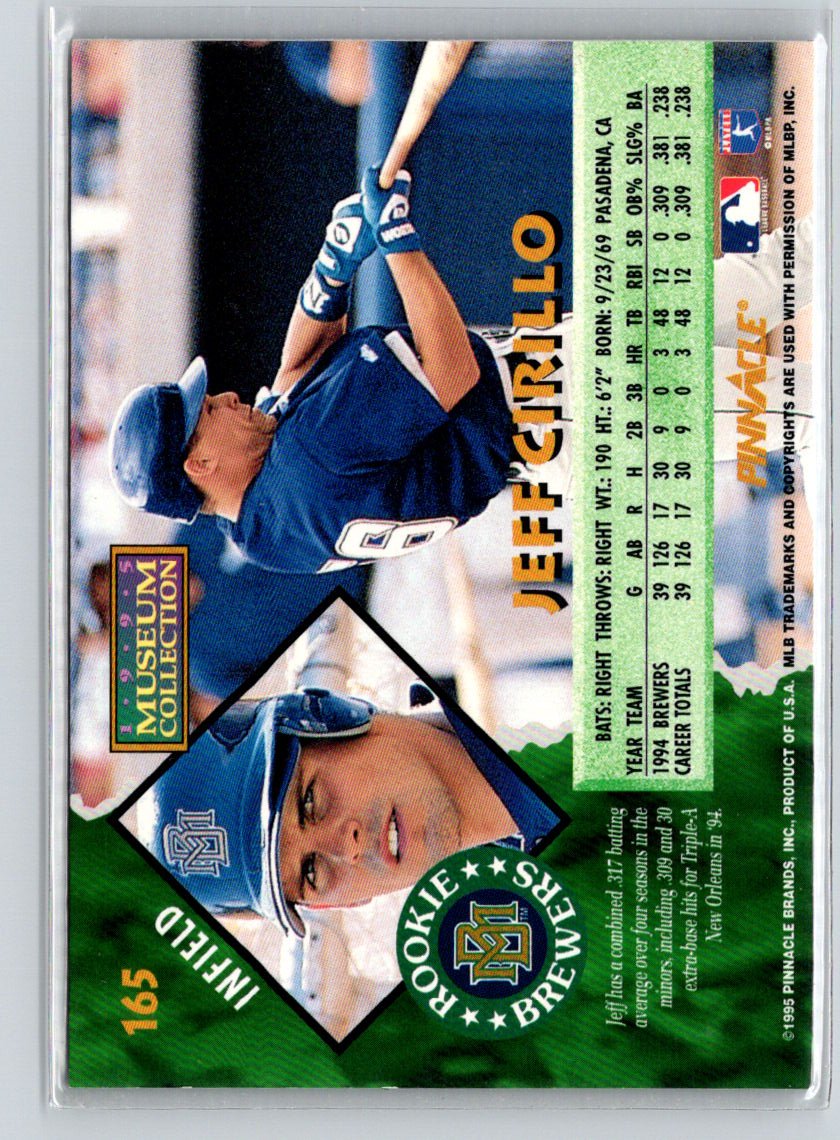 1995 Pinnacle #165 Jeff Cirillo Museum Collection F15